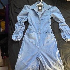 Denim Jumpsuit- Light Wash